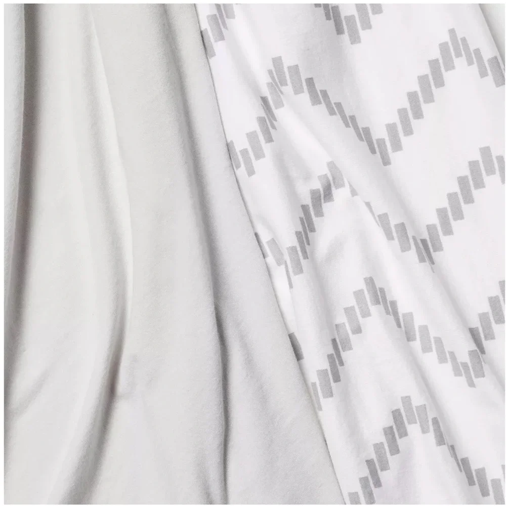 Cloud Island Crib Fitted‎ Sheets 2pk Grey White Jersey Standard Baby NEW